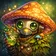 Colorful geometric animal avatar with dynamic shapes and vivid hues, perfect for a user profile picture.